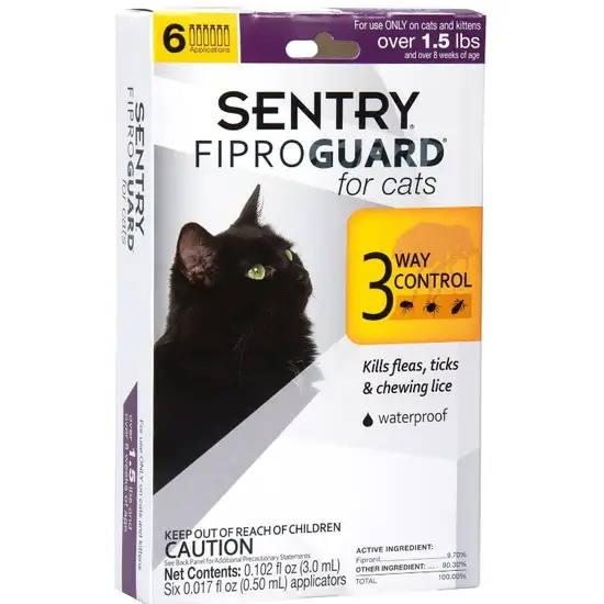 Sentry FiproGuard Flea and Tick Control for Cats Photo 3