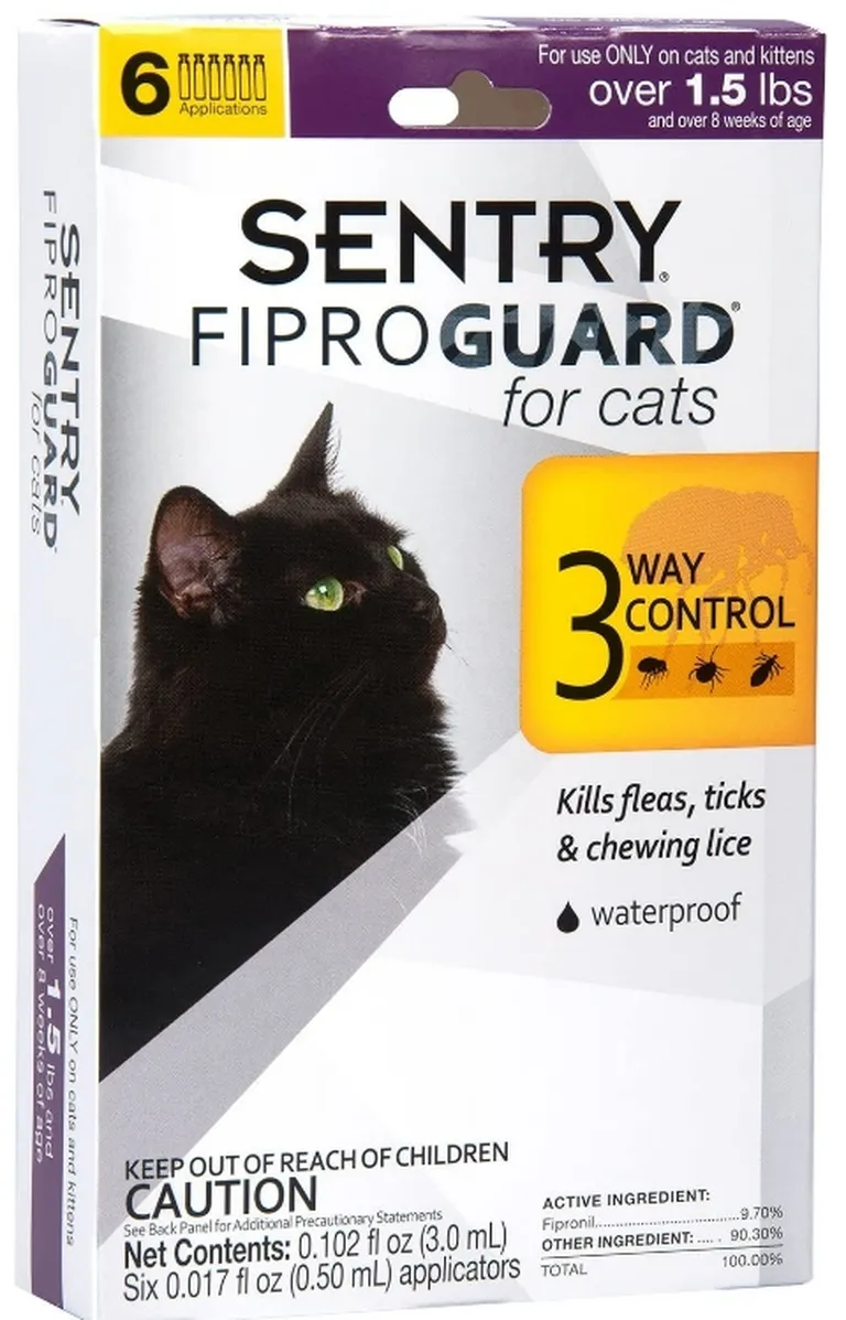 Sentry FiproGuard Flea and Tick Control for Cats Photo 3