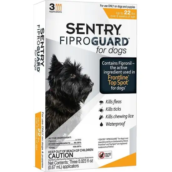 Sentry FiproGuard Flea and Tick Control for Small Dogs Photo 1