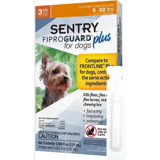 Sentry FiproGuard Plus IGR Flea and Tick Control for Small Dogs and Puppies Photo 4