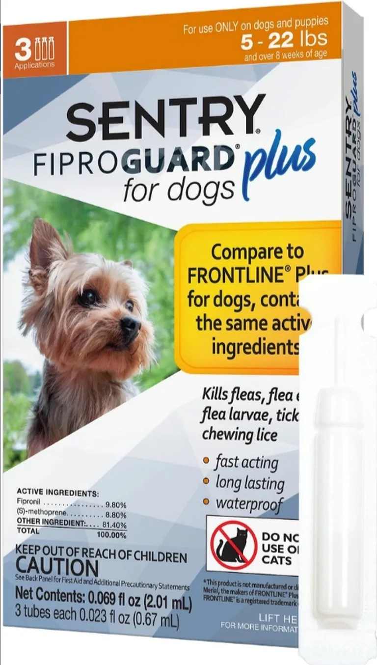 Sentry FiproGuard Plus IGR Flea and Tick Control for Small Dogs and Puppies Photo 4