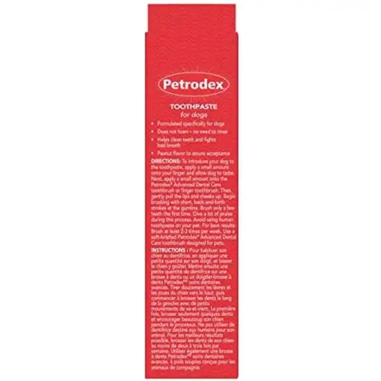 Sentry Petrodex Natural Toothpaste for Dogs Peanut Flavor Photo 3