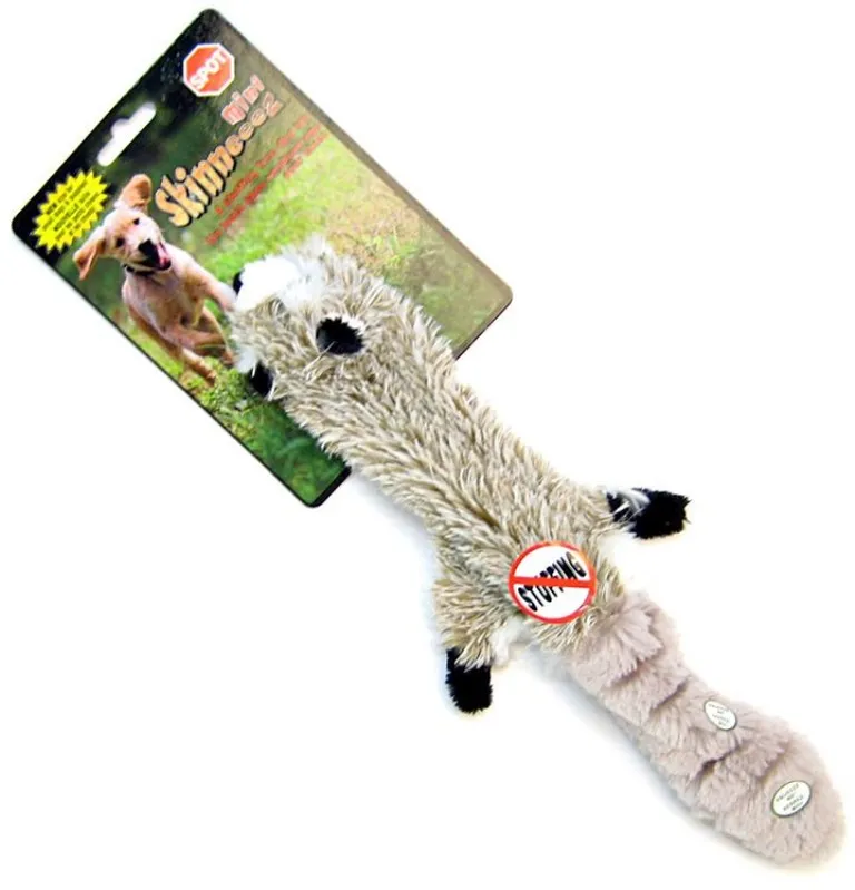 Skinneeez Plush Mini Raccoon Dog Toy Photo 1