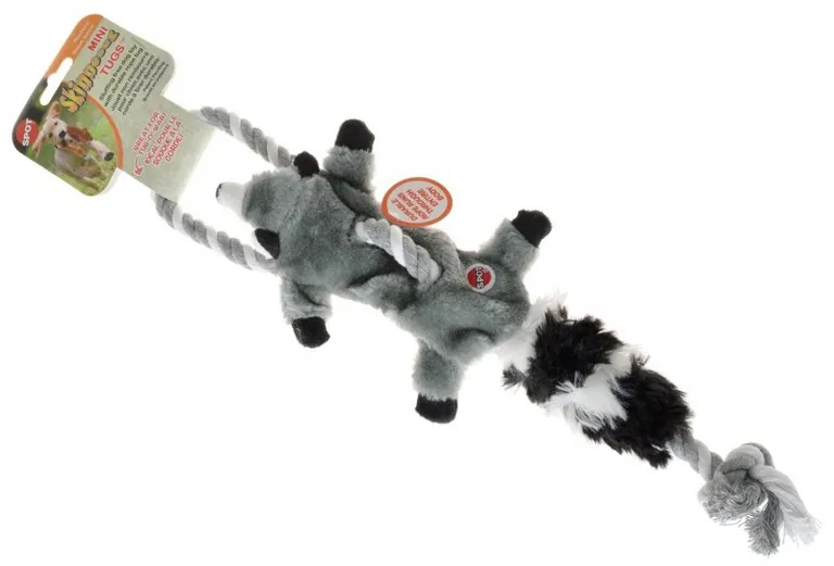 Skinneeez Raccoon Tug Dog Toy Photo 2
