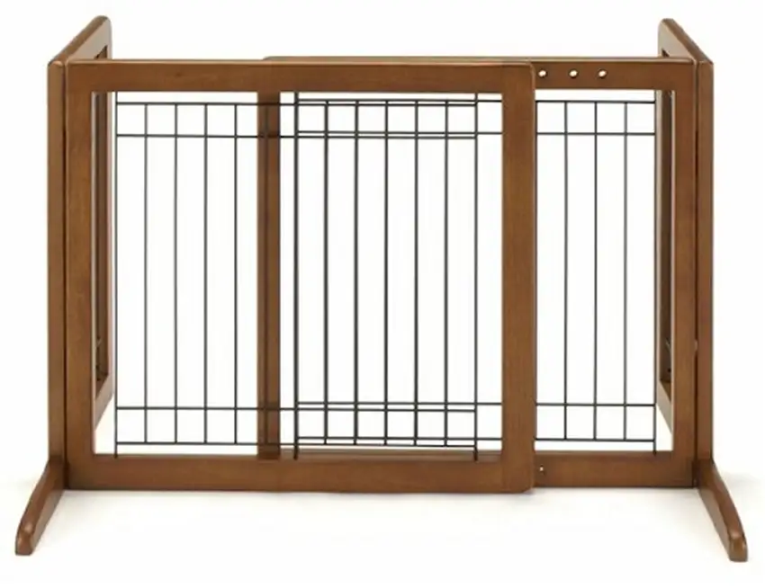 Small Bay Isle Freestanding Pet Gate - Tall Photo 1