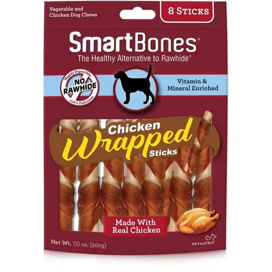 SmartBones Chicken Wrapped Sticks Rawhide Free Dog Chew Photo 1