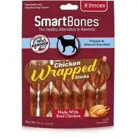 Photo of SmartBones Chicken Wrapped Sticks Rawhide Free Dog Chew