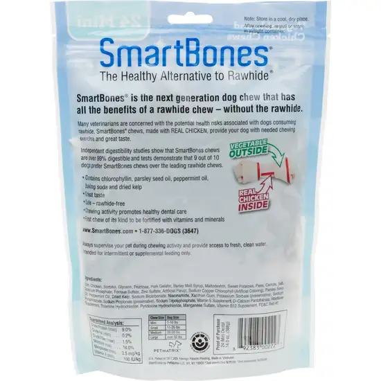 SmartBones Dental Bones - Chicken & Vegetable Dog Chews Photo 3