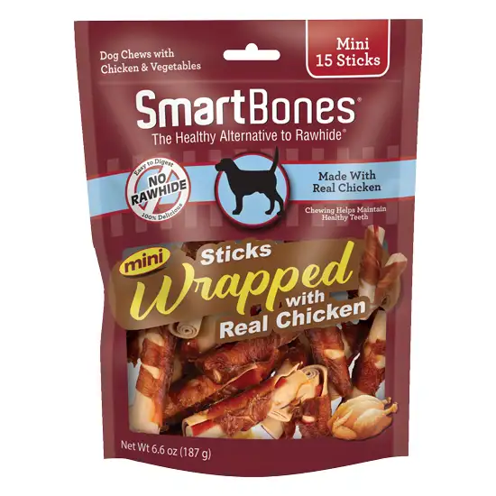 SmartBones Mini Chicken Wrapped Sticks Rawhide Free Dog Chew Photo 1
