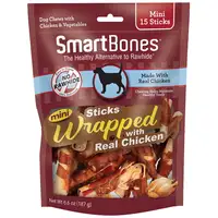 Photo of SmartBones Mini Chicken Wrapped Sticks Rawhide Free Dog Chew