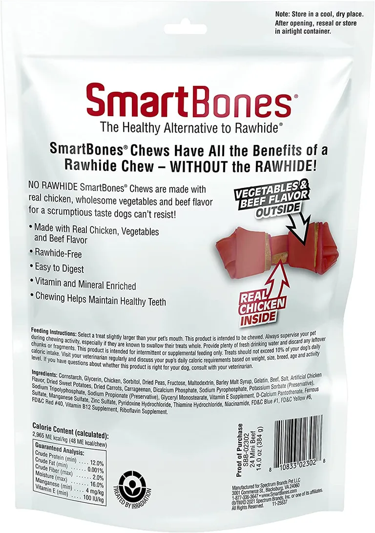 SmartBones Rawhide Free Beef Bones Mini Photo 2