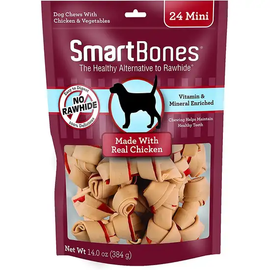 SmartBones Rawhide Free Chicken Bones Mini Photo 1