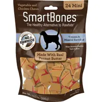 Photo of SmartBones Rawhide Free Peanut Butter Bones Mini