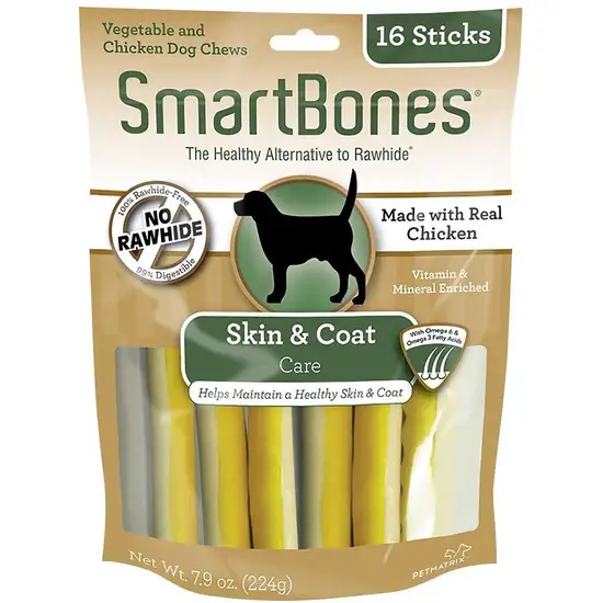 SmartBones Skin and Coat Care Sticks with Chicken Photo 1