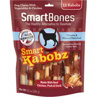 Photo of SmartBones Smart Kabobz Triple Meat Rawhide Free Dog Chew