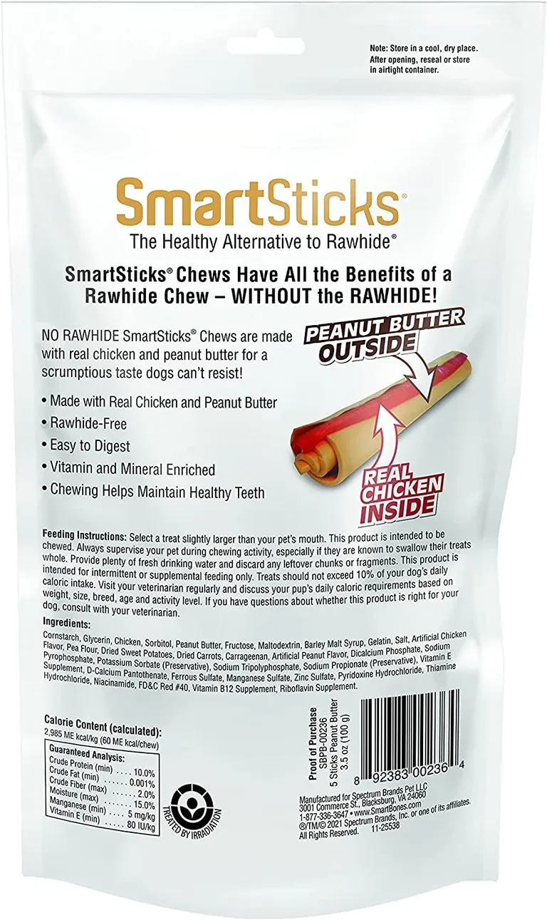 SmartBones SmartSticks - Peanut Butter Flavor Photo 2