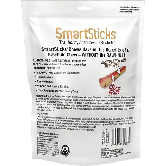 SmartBones SmartSticks Peanut Butter Flavor Photo 2