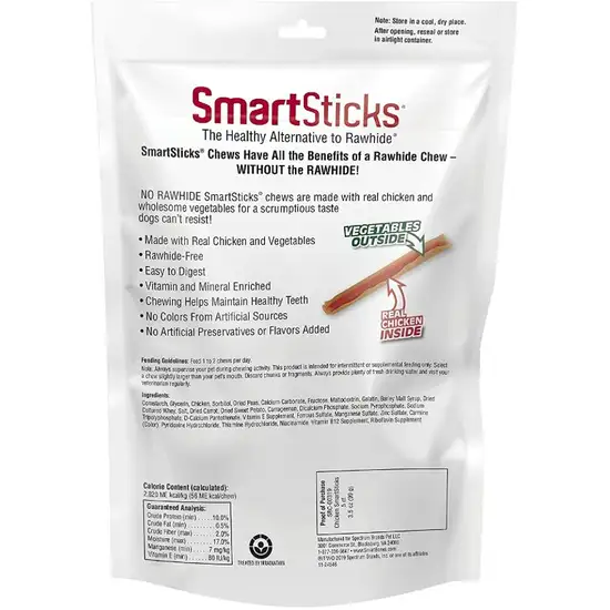 SmartBones SmartSticks Vegetable and Chicken Rawhide Free Dog Chew Photo 2