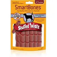 Photo of SmartBones Stuffed Twistz Vegetable and Pork Rawhide Free Dog Chew