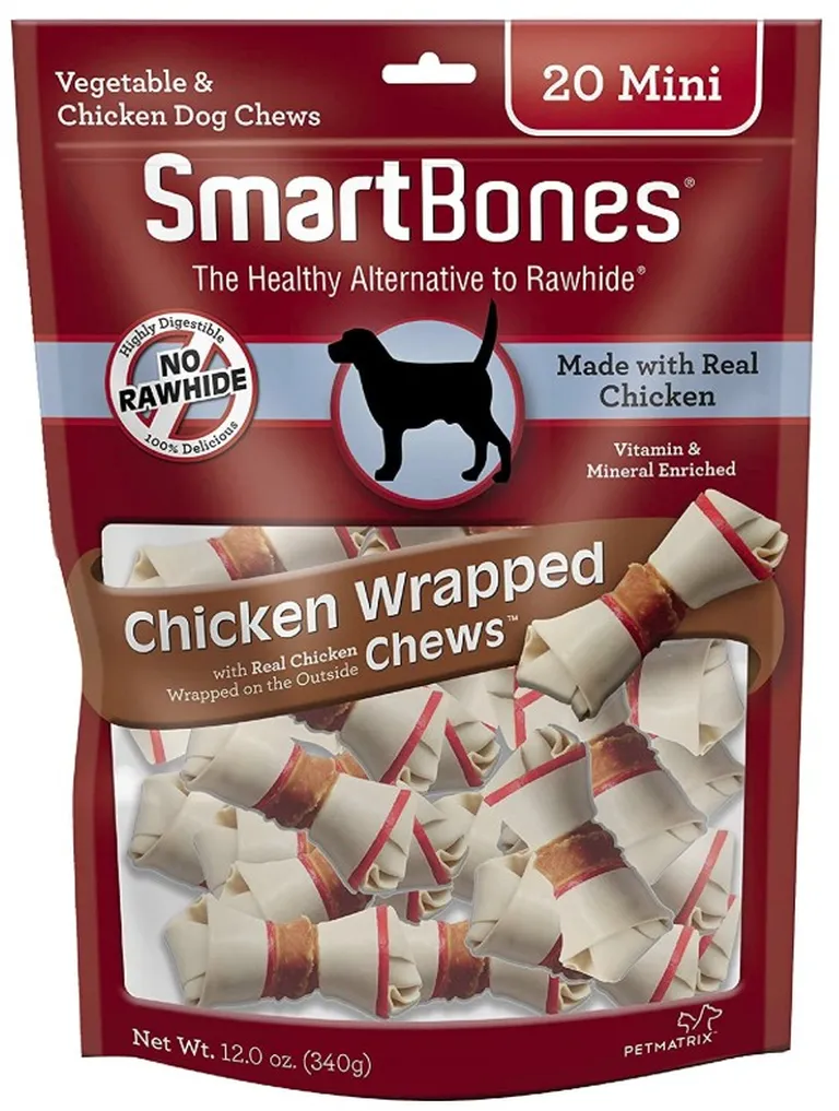 SmartBones Vegetable and Chicken Wrapped Rawhide Free Dog Bone Photo 1