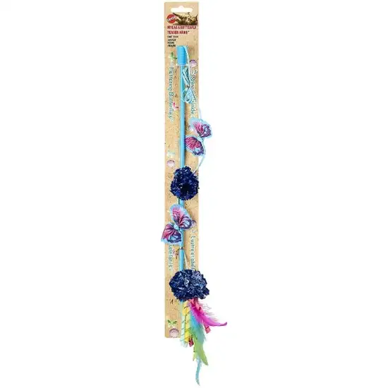 Spot Butterfly and Mylar Teaser Wand Cat Toy Assorted Colors Photo 1