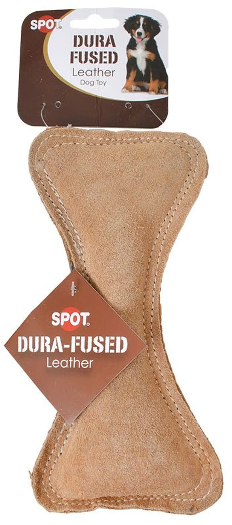 Spot Dura Fused Leather Bone Dog Toy Photo 2