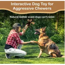 Photo of Spot Dura Fused Leather Jungle Animal Dog Toy