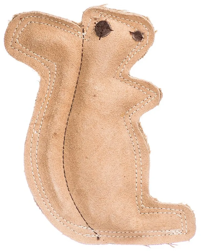Spot Dura Fused Leather Squirrel Dog Toy Photo 2