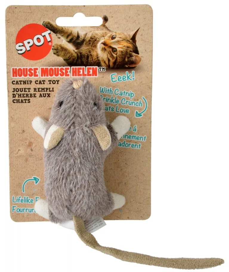 Spot House Mouse Helen Catnip Toy Assorted Colors Photo 1