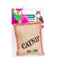 Photo of Spot Jute and Feather Sack with Catnip Cat Toy