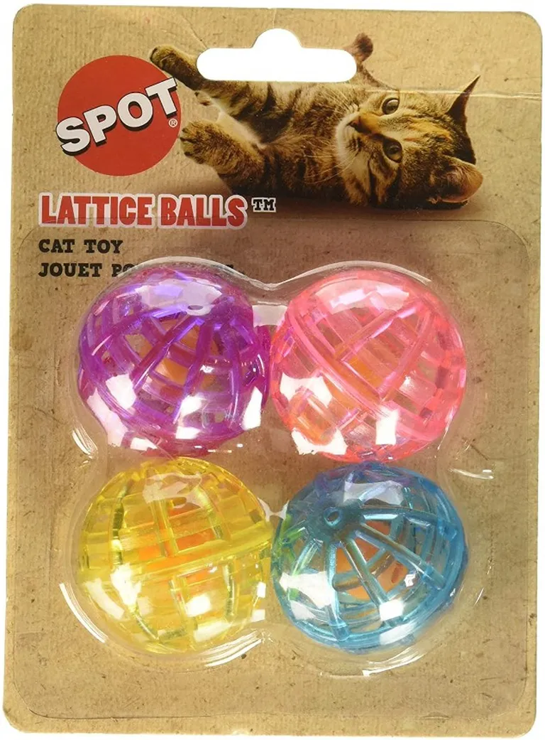 Spot Lattice Balls Toys for Cats Photo 1