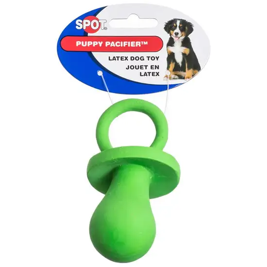Spot Puppy Pacifier Latex Dog Toy Assorted Colors Photo 2