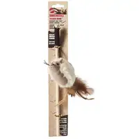 Photo of Spot Squeakeeez Mouse Teaser Wand Cat Toy Assorted Colors