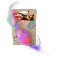 Photo of Spot Tie Dye Jingle Roller Cat Toy Assorted Colors