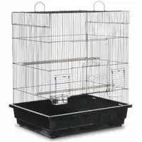 Photo of Square Roof Parakeet Cage - Black
