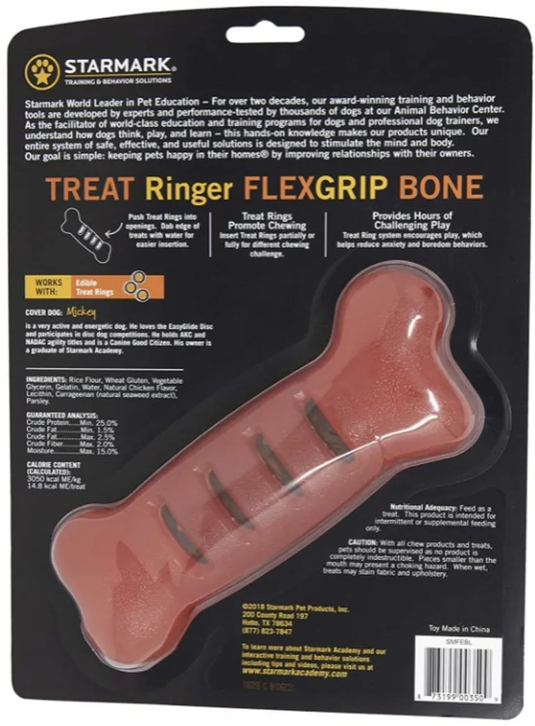 Starmark Flexigrip Ringer Bone Large Photo 2