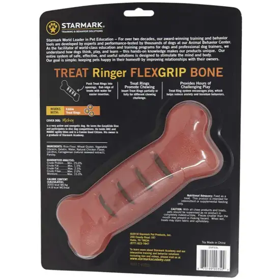 Starmark Flexigrip Ringer Bone Large Photo 2
