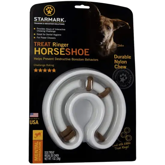 Starmark Horseshoe Ringer Treat Toy Photo 1