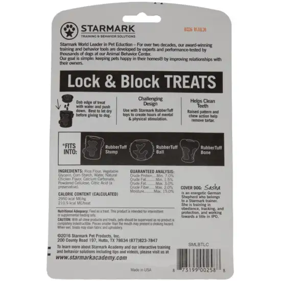 Starmark Lock and Block Treats Chicken Flavor Large Photo 2