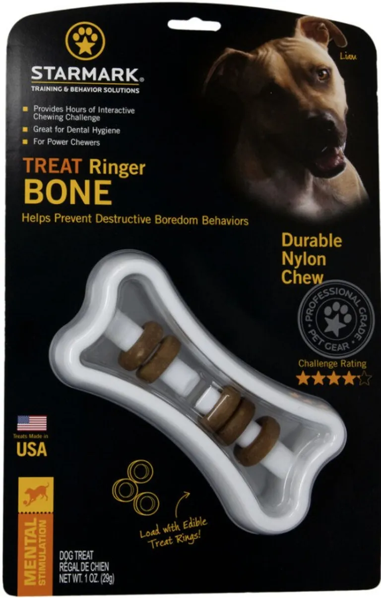 Starmark Ringer Bone Treat Toy Photo 1