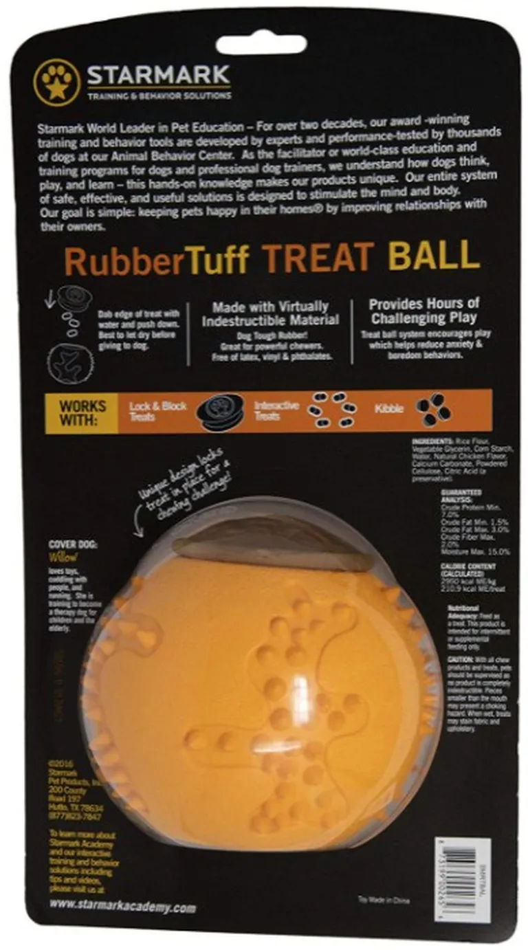 Starmark RubberTuff Treat Ball Large Photo 2