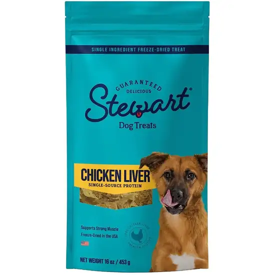 Stewart Chicken Liver Freeze Dried Dog Training Treats Photo 1
