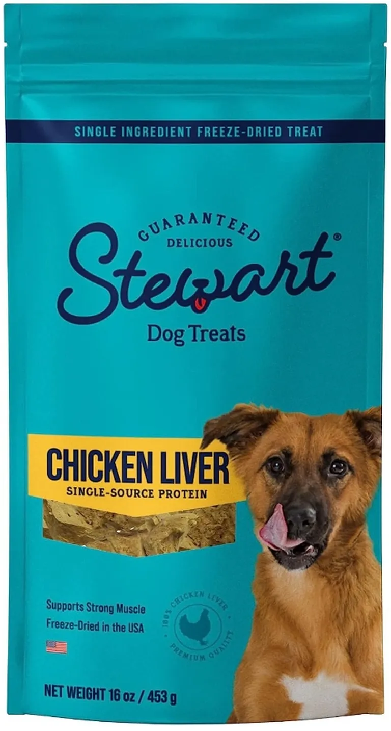 Stewart Chicken Liver Freeze Dried Dog Training Treats Photo 2