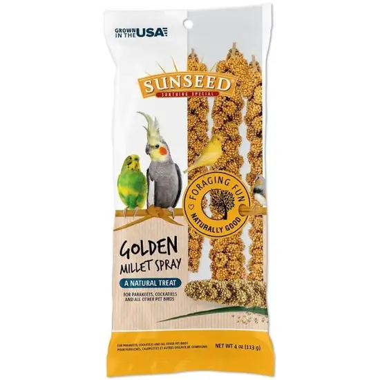 Sunseed Golden Millet Spray Natural Bird Treat Photo 1