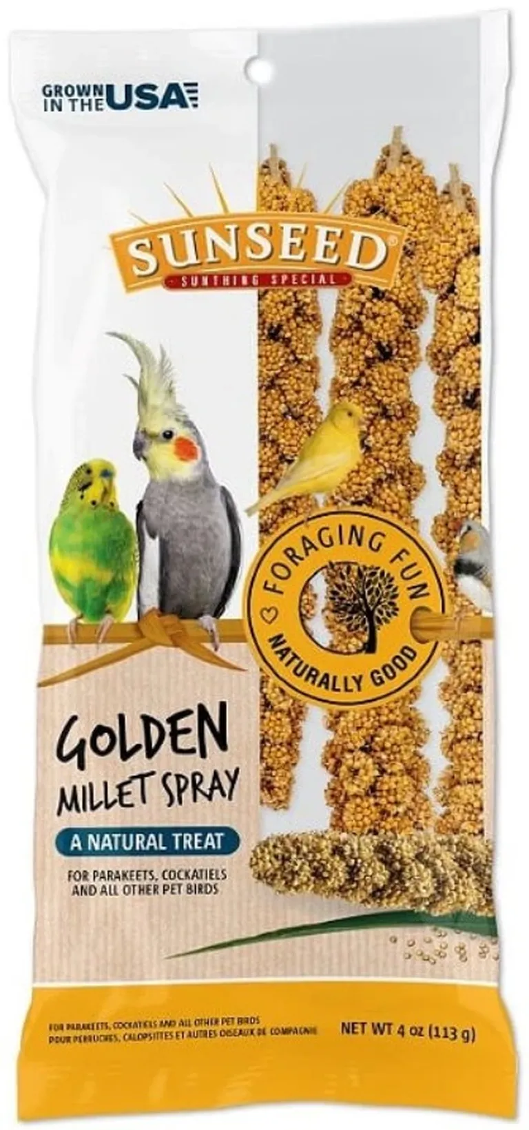Sunseed Golden Millet Spray Natural Bird Treat Photo 1