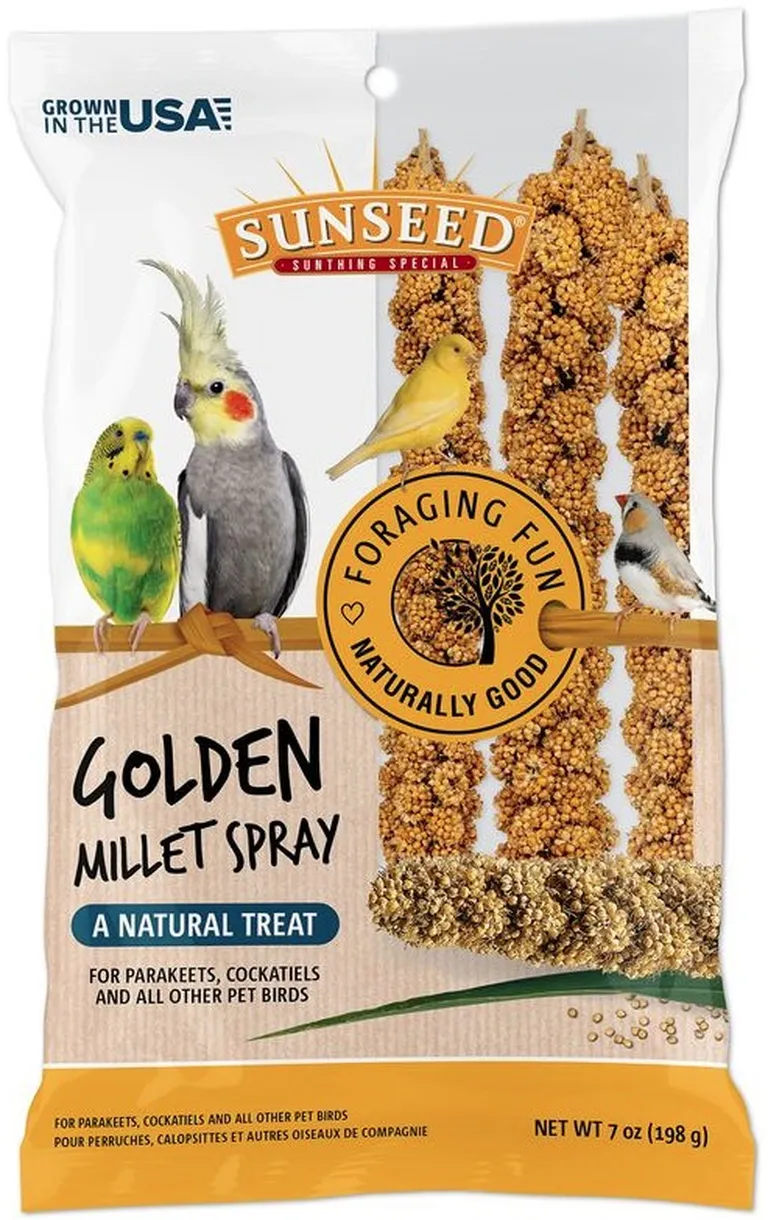 Sunseed Golden Millet Spray Natural Bird Treat Photo 2