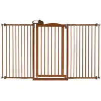 Photo of Tall One-Touch Gate II Wide in Brown