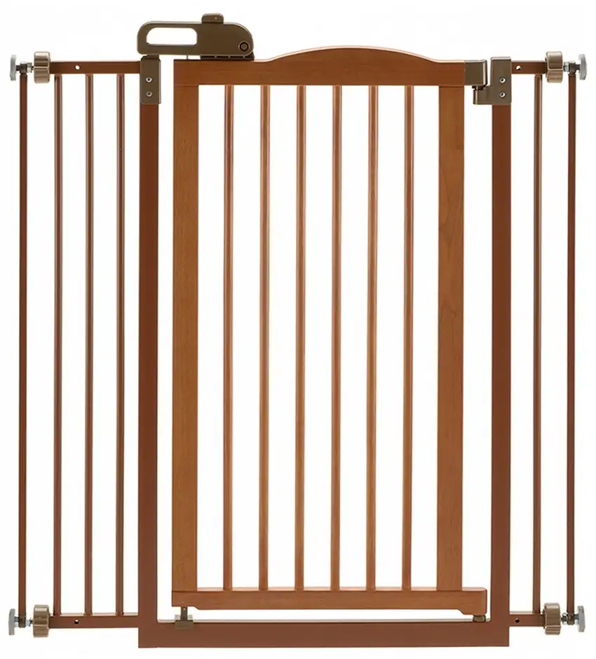Tall One-Touch Gate II in Brown Photo 2