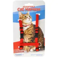 Photo of Tuff Collar Nylon Adjustable Cat Harness - Red