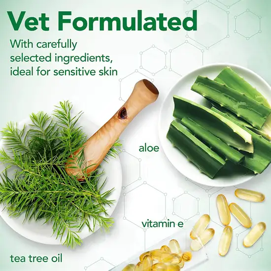 Vets Best Hot Spot Shampoo Tea Tree Oil and Aloe Vera for Itch Relief for Dogs and Pupppies Photo 3
